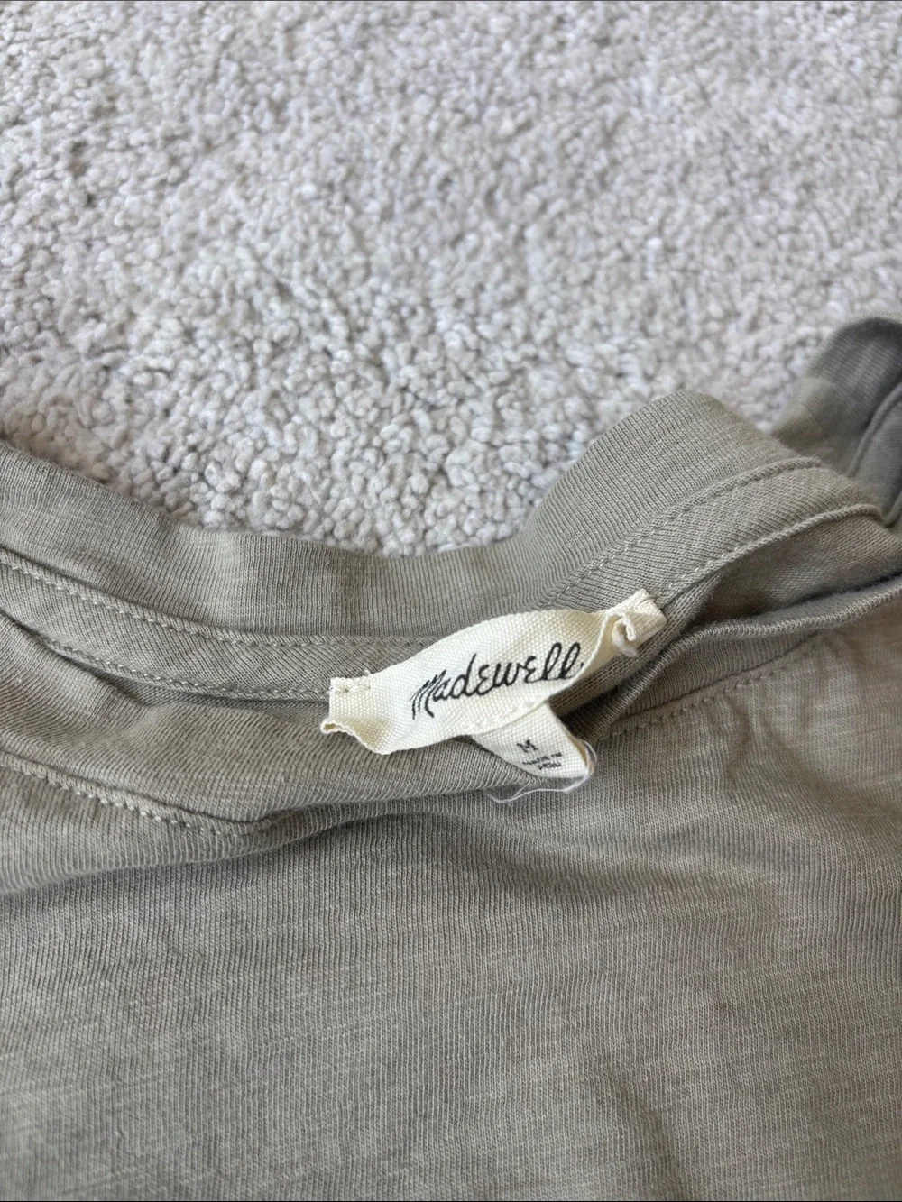 Madewell Relaxed Crew Tee in Olive - Picture 2 of 3